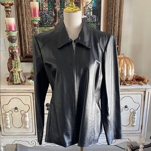 Black Leather Women's Jacket